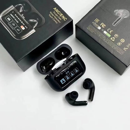 A9 Pro Touch Screen Airpods Pro – ANC Wireless Earbuds With Bluetooth 5.0, LCD Display, Super Bass And Pop-Up Feature buy in Pakistan